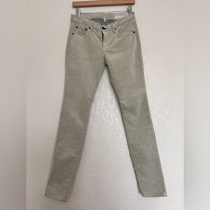 Rag‎ & Bone Beige Corduroy Skinny Jeans